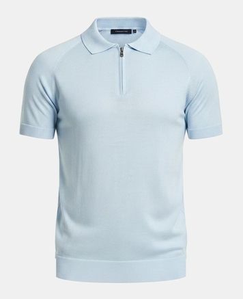 Чоловіче світло-блакитне поло Frantini Polo232 Polo232.03.03 фото