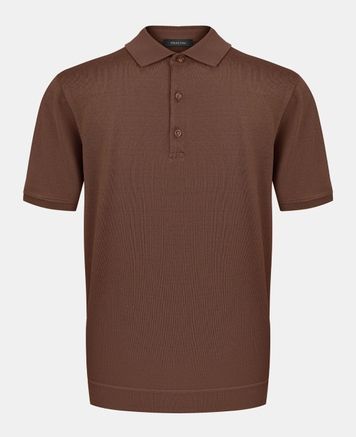 Чоловіче коричневе поло Frantini Polo247 Polo247.00.10 фото