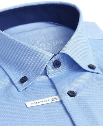 Рубашка мужская прямого кроя NON IRON баттен даун KF50 KF119.51.03 фото