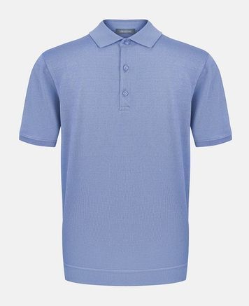Чоловіче блакитне поло Frantini Polo247 Polo247.02.03 фото