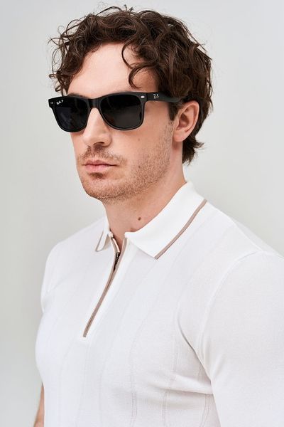 Чоловіче біле поло з візерунком Frantini Polo250 Polo250.00.00 фото